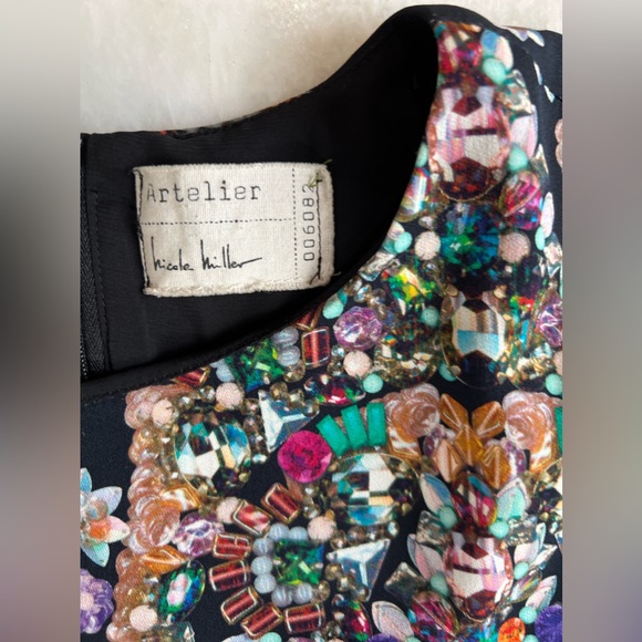 Nicole Miller Jewel Patterned Dress - Picture 2 of 3